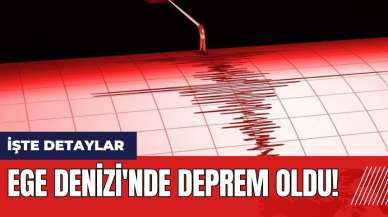 Ege Denizi'nde deprem oldu!