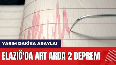 Elazığ'da art arda 2 deprem!