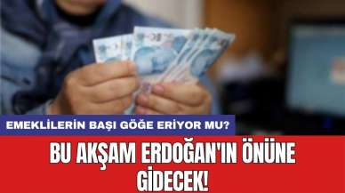 Emeklilerin başı göğe eriyor mu? Bu akşam Erdoğan'ın önüne gidecek