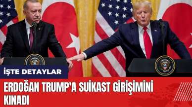 Erdoğan Trump'a suikast girişimini kınadı