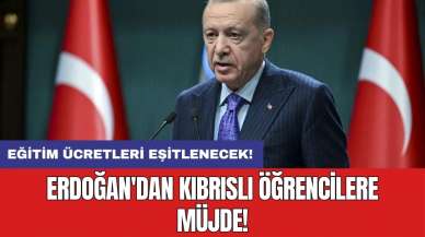 Erdoğan'dan Kıbrıslı öğrencilere müjde: Eğitim ücretleri eşitlenecek!