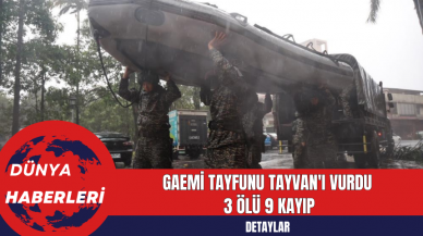 Gaemi Tayfunu Tayvan'ı Vurdu: 3 Ölü 9 Kayıp