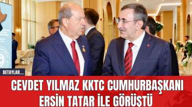 Cevdet Yılmaz KKTC Cumhurbaşkanı Ersin Tatar İle Görüştü