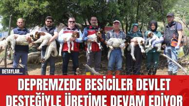 Depremzede besiciler devlet desteğiyle üretime devam ediyor