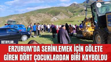 Erzurum'da Serinlemek İçin Gölete Giren Dört Çocuklardan Biri Kayboldu