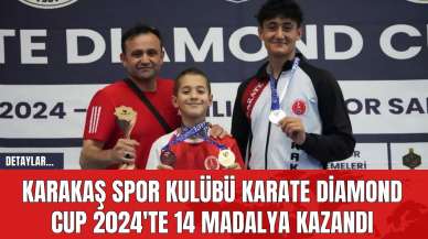 Karakaş Spor Kulübü Karate Diamond Cup 2024'te 14 Madalya Kazandı