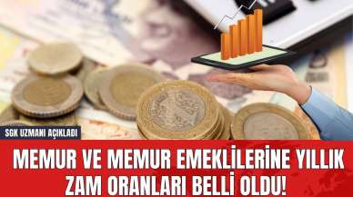 Memur ve Memur Emeklilerine Yıllık Zam Oranları Belli Oldu! SGK Uzmanı Açıkladı