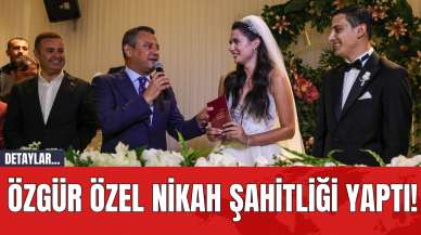 Özgür Özel nikah şahitliği yaptı