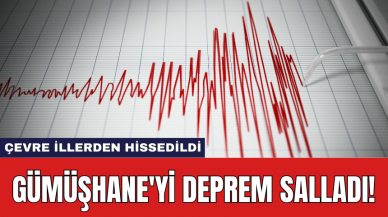 Gümüşhane'yi deprem salladı!