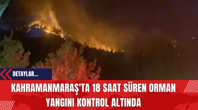 Kahramanmaraş'ta 18 Saat Süren Orman Yangını Kontrol Altında