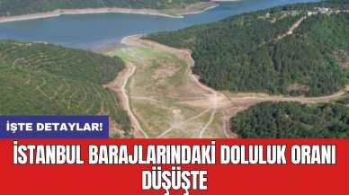 İstanbul barajlarındaki doluluk oranı düşüşte