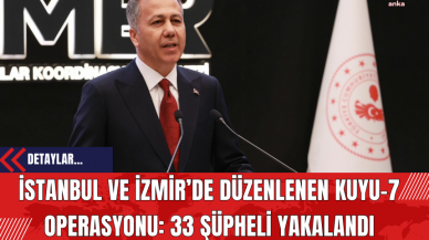 İstanbul ve İzmir’de Düzenlenen Kuyu-7 Operasyonu: 33 Şüpheli Yakalandı