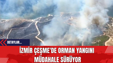 İzmir Çeşme'de Orman Yangını: Müdahale Sürüyor: 3 Ölü