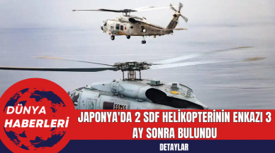 Japonya'da 2 SDF Helikopterinin Enkazı 3 Ay Sonra Bulundu