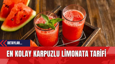 En Kolay Karpuzlu Limonata Tarifi!