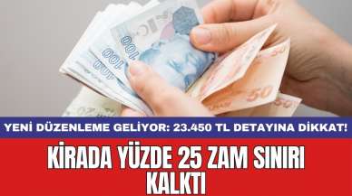 Kirada yüzde 25 zam sınırı kalktı