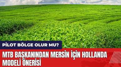 MTB Başkanından Mersin için Hollanda modeli önerisi