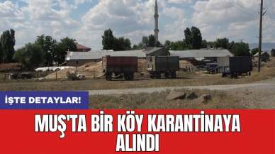 Muş'ta bir köy karantinaya alındı