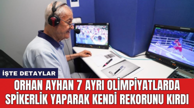 Orhan Ayhan 7 ayrı olimpiyatlarda spikerlik yaparak kendi rekorunu kırdı