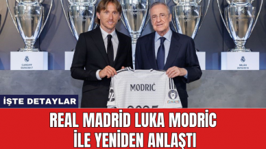 Real Madrid Luka Modric ile yeniden anlaştı