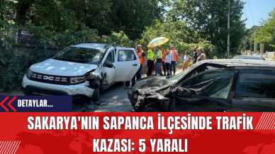 Sakarya'nın Sapanca İlçesinde Trafik Kazası: 5 Yaralı