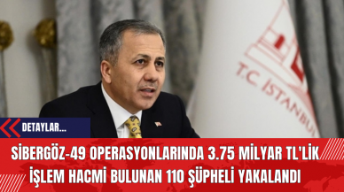 Sibergöz-49 Operasyonlarında 3.75 Milyar TL'lik İşlem Hacmi Bulunan 110 Şüpheli Yakalandı