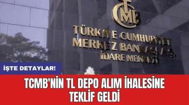 TCMB'nin TL depo alım ihalesine teklif geldi