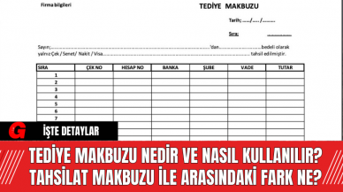 Tediye Makbuzu Nedir ve Nasıl Kullanılır? Tahsilat Makbuzu ile Arasındaki Fark Ne?