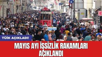 TÜİK açıkladı! Mayıs ayı işsizlik rakamları açıklandı