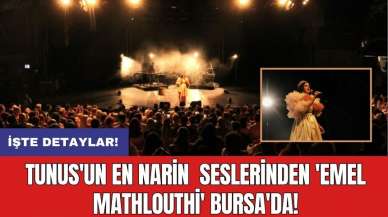 Tunus'un en narin  seslerinden 'Emel Mathlouthi' Bursa'da!