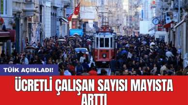 Ücretli çalışan sayısı mayısta arttı