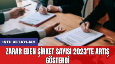 Zarar eden şirket sayısı 2023'te artış gösterdi