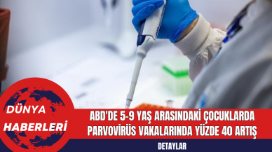 ABD'de 5-9 Yaş Arasındaki Çocuklarda Parvovirüs Vakalarında Yüzde 40 Artış