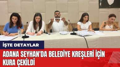 Adana Seyhan'da belediye kreşleri için kura çekildi