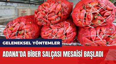 Adana'da biber salçası mesaisi başladı