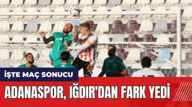 Adanaspor Iğdır'dan fark yedi