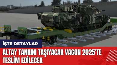 Altay tankını taşıyacak vagon 2025'te teslim edilecek