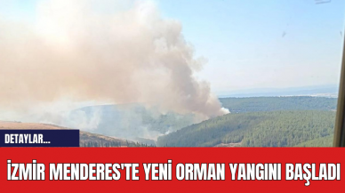 İzmir Menderes'te Yeni Orman Yangını Başladı