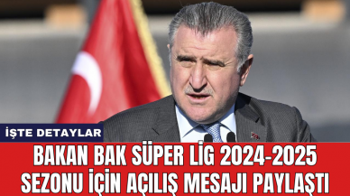 Bakan Bak yeni sezon için mesaj paylaştı