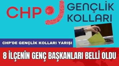 8 İlçenin Genç Başkanları Belli Oldu! CHP Gençlik Kolları Seçimleri Sürüyor