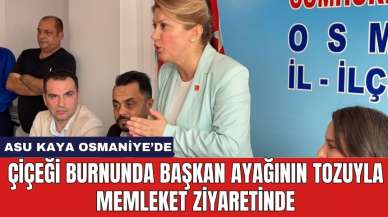 Çiçeği burnunda başkan ayağının tozuyla memleket ziyaretinde