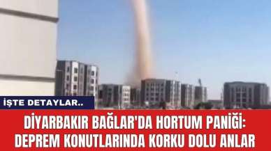 Diyarbakır Bağlar'da Hortum Paniği: Deprem Konutlarında Korku Dolu Anlar