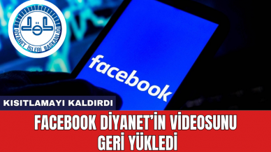 Facebook Diyanet’in videosunu geri yükledi