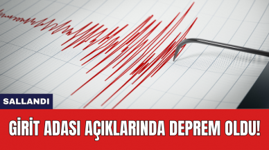 Girit Adası açıklarında deprem oldu