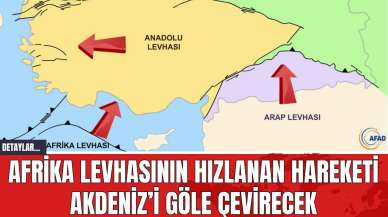 Afrika Levhasının Hızlanan Hareketi Akdeniz’i Göle Çevirecek