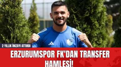 Erzurumspor FK'dan Transfer Hamlesi! 2 Yıllık İmzayı Attırdı