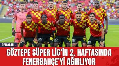 Göztepe Süper Lig’in 2. Haftasında Fenerbahçe’yi Ağırlıyor