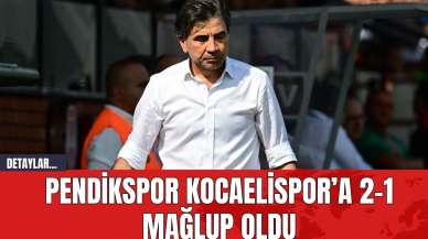 Pendikspor Kocaelispor’a 2-1 Mağlup Oldu