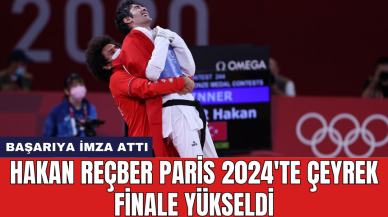 Hakan Reçber Paris 2024'te çeyrek finale yükseldi