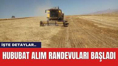 Hububat Alım Randevuları Başladı